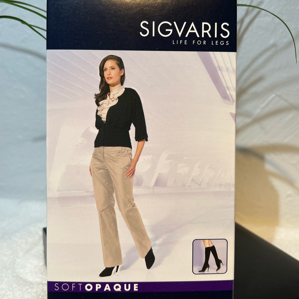 Black Closed Toe Compression Knee-Hi